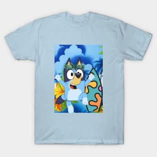 funny bluey hawaiian T-Shirt